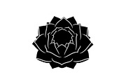 Lotus Flower Silhouette Vector Bundl, an Illustration by Creativeshirt (Thumbnail 9 of 51)