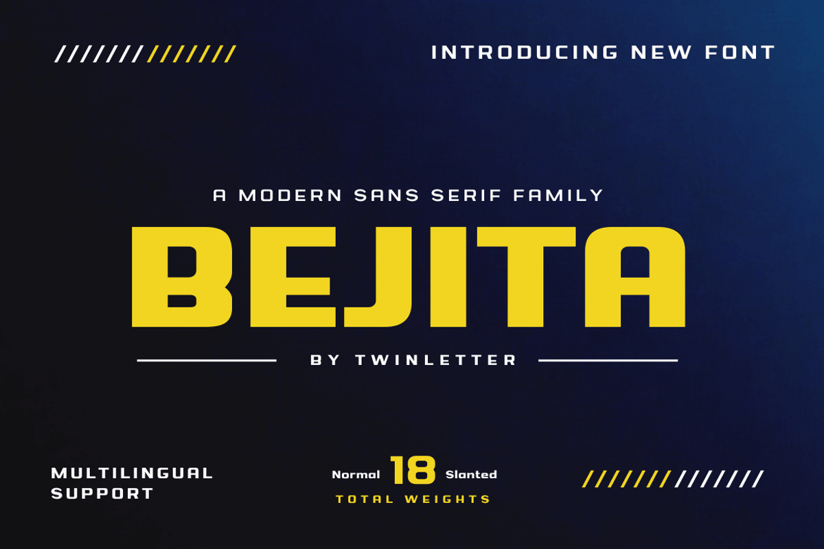Bejita, a Sans Serif Font by twinstd (Photo 1 of 13)