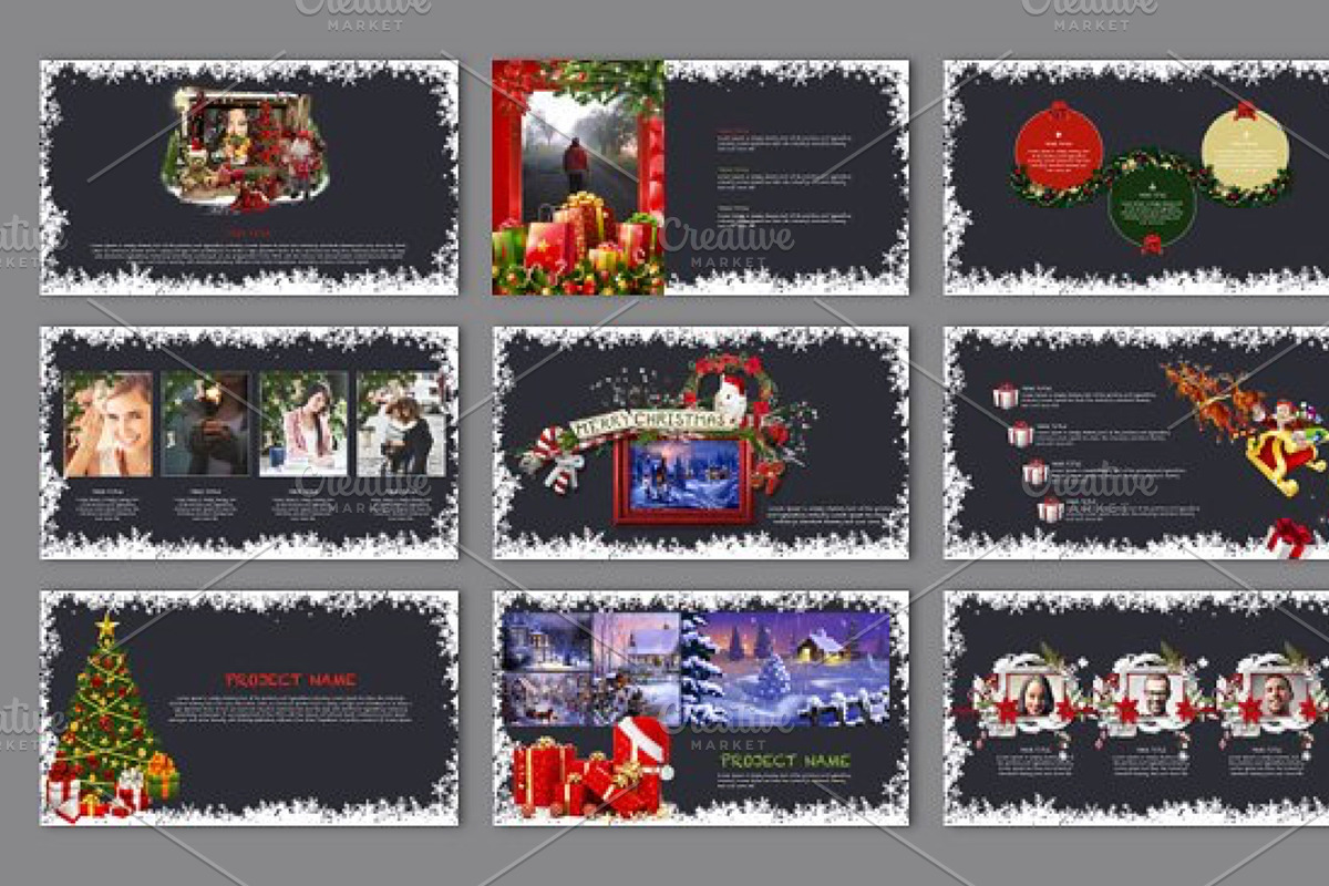 NOEL POWERPOINT TEMPLATE, a Presentation Template by Mia (Photo 2 of 7)