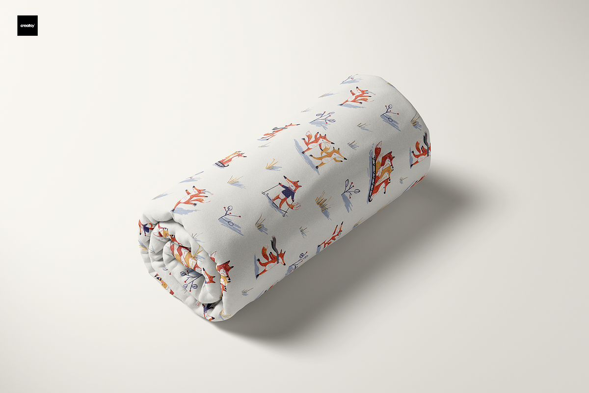 Woodland Winter Foxes Pattern, a Pattern Graphic by Lady Bruniere Design (Photo 6 of 7)