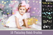 50 Bokeh Photoshop Brushes, a Brush Add-On by MixPixBox (Thumbnail 1 of 8)
