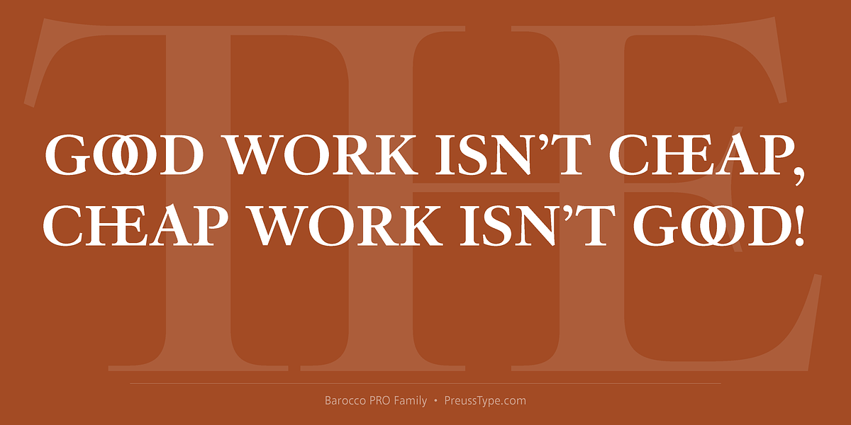 Barocco PRO, a Serif Font by preussTYPE (Photo 10 of 12)