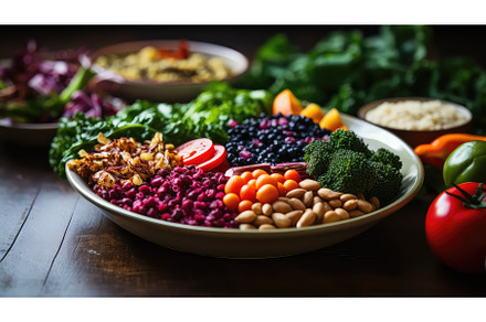 vegetarian eating healthy food plant, a Food & Drink Photo by pikepicture