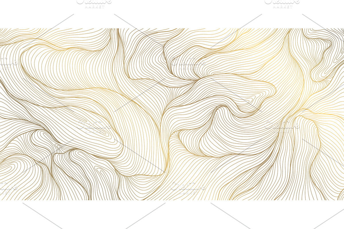 Line Art Clouds and Waves, a Pattern Graphic by Marylia (Photo 2 of 28)