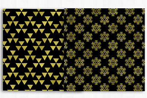 Gold & Black Digital Paper