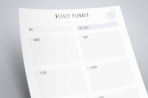 Daily & Weekly Planner Template