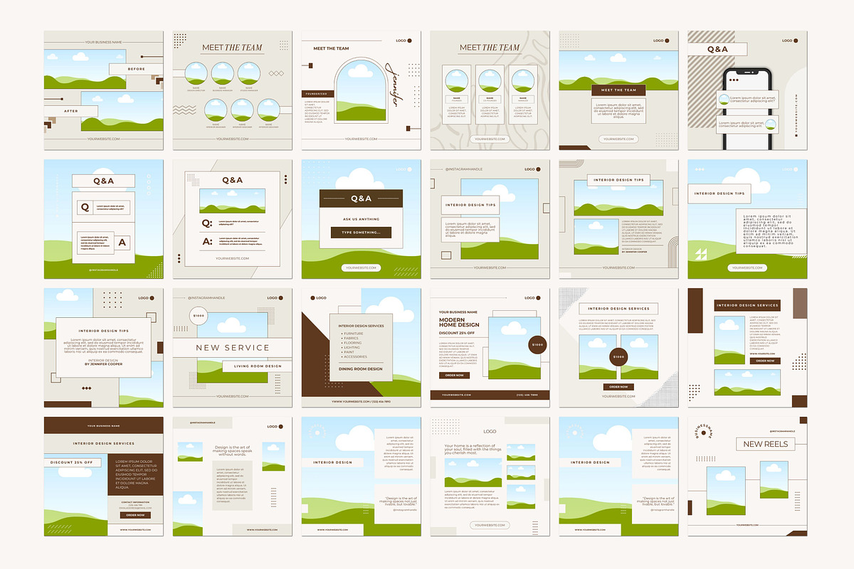 Interior Design Instagram Canva, a Social Media Template by Deb Creative Studio (Photo 8 of 10)