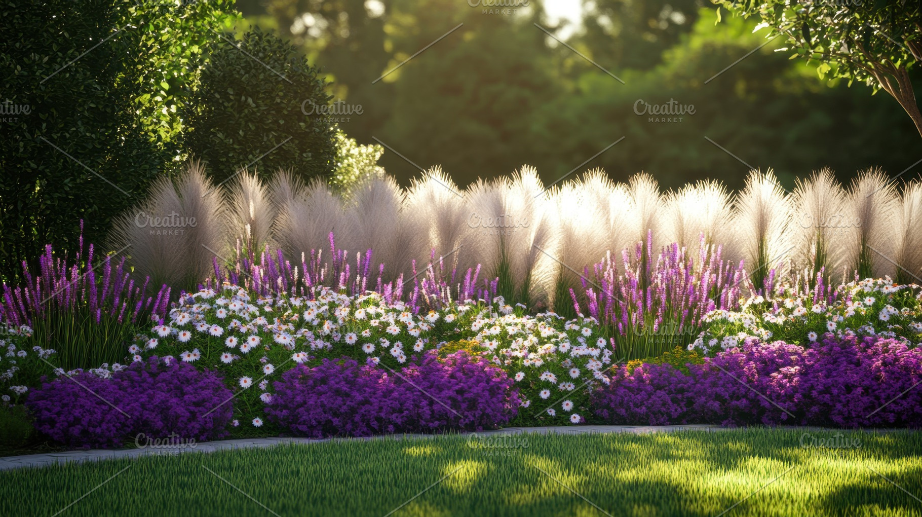 Beautiful garden blooms in sunlight, a Photo by Beautiful things