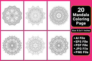 Mandala Coloring Book Pages