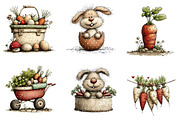 Cute Easter Clipart Bunny Png, an Illustration by CreationArt (Thumbnail 3 of 5)