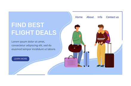 Find best deals landing page, a Landing Page Template by The img