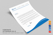 Corporate Letterhead 10 with MS Word, a Stationery Template by ND Design (Thumbnail 1 of 9)