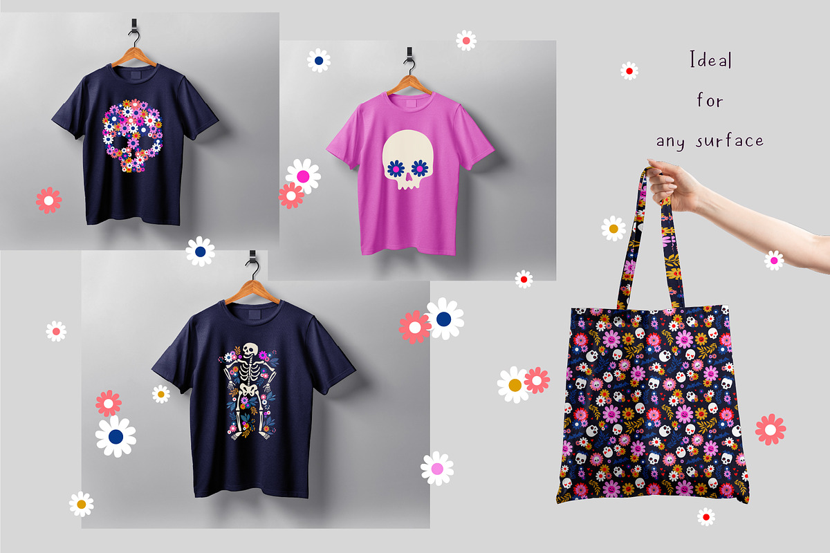 Spooky Flowers Collection, a Pattern Graphic by Zim Varezhkin (Photo 6 of 7)