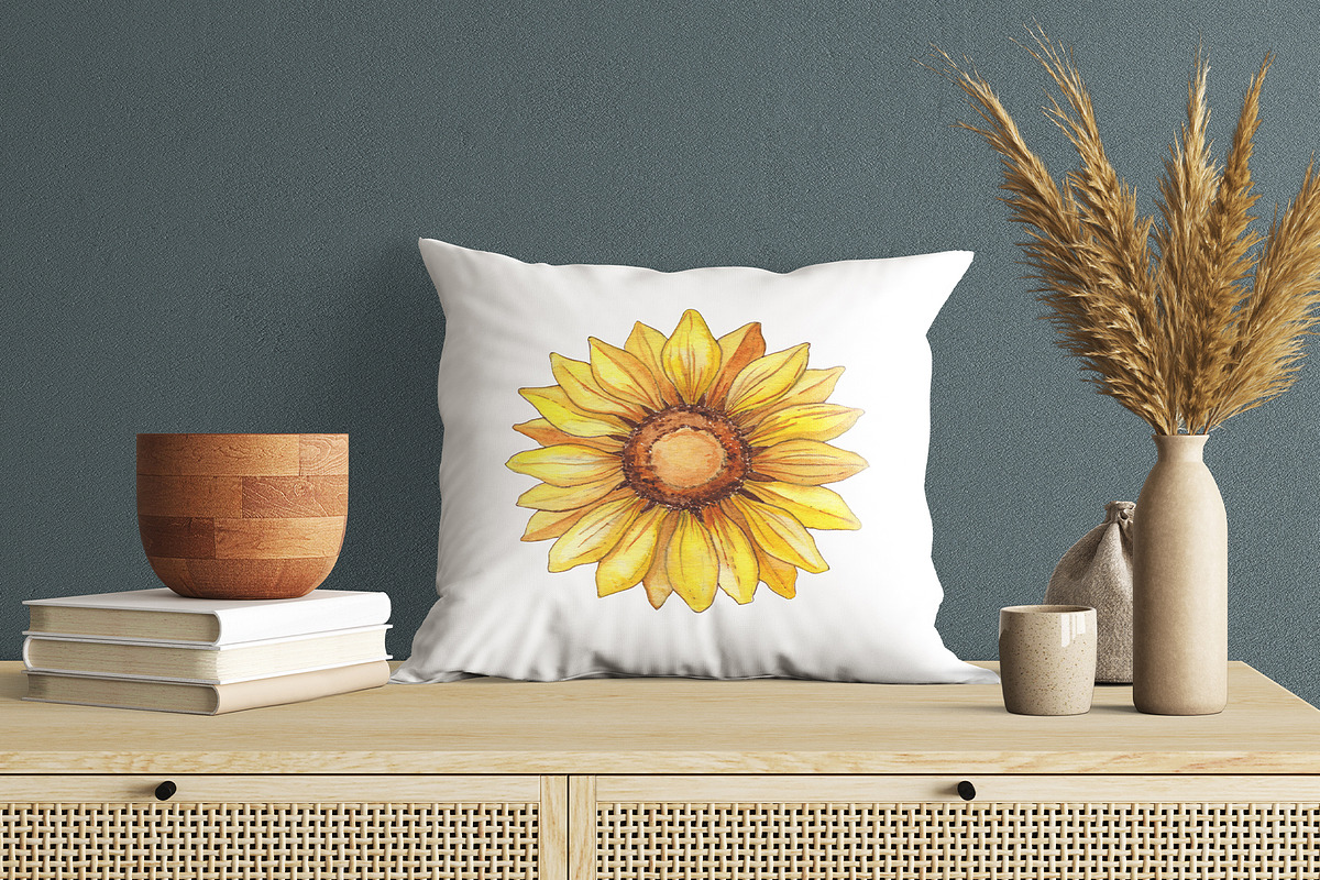 Sunflower watercolour collection., a Decorative Illustration by DamriNa art (Photo 2 of 10)