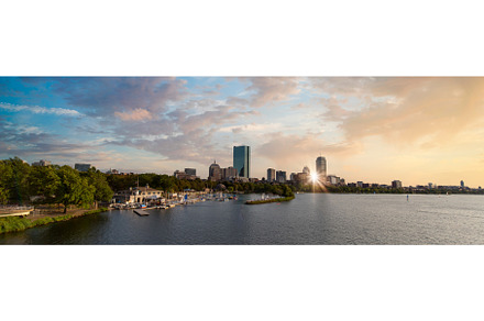 Panoramic view of Boston downtown, an Architecture Photo by Web Engine Design