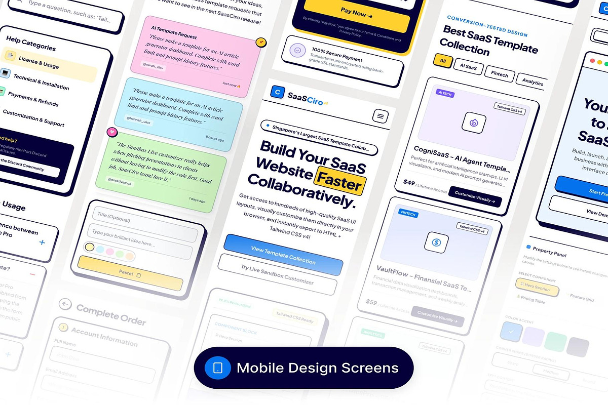 SaaSCiro Collaborative Marketplace, an UI Kit Template by Lumina_ui_ux202 (Photo 7 of 7)