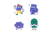 Cute Shape Character, a Graphic by HunEyy (Thumbnail 6 of 10)