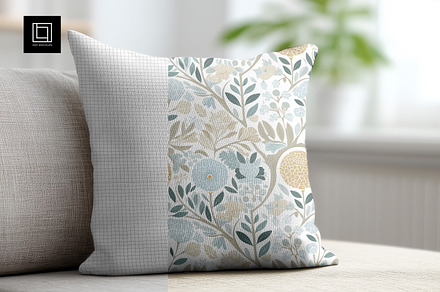 Square Pillow Interior Mockup PSD, a Household Mockup by 1001 mockups