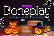 Boneplay Halloween Display Font, a Symbol Font by Vadovastd (Thumbnail 1 of 7)