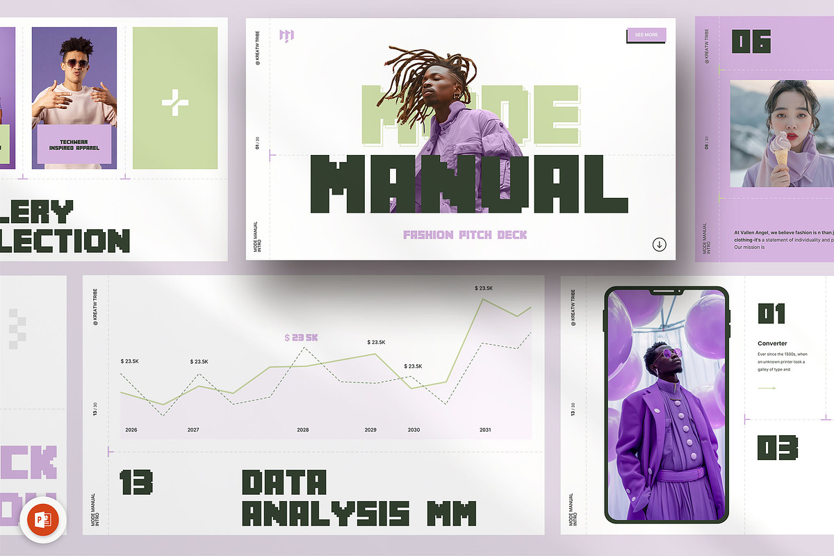 Mode Manual Fashion Deck, a Presentation Template by KreateTribe (Photo 1 of 9)