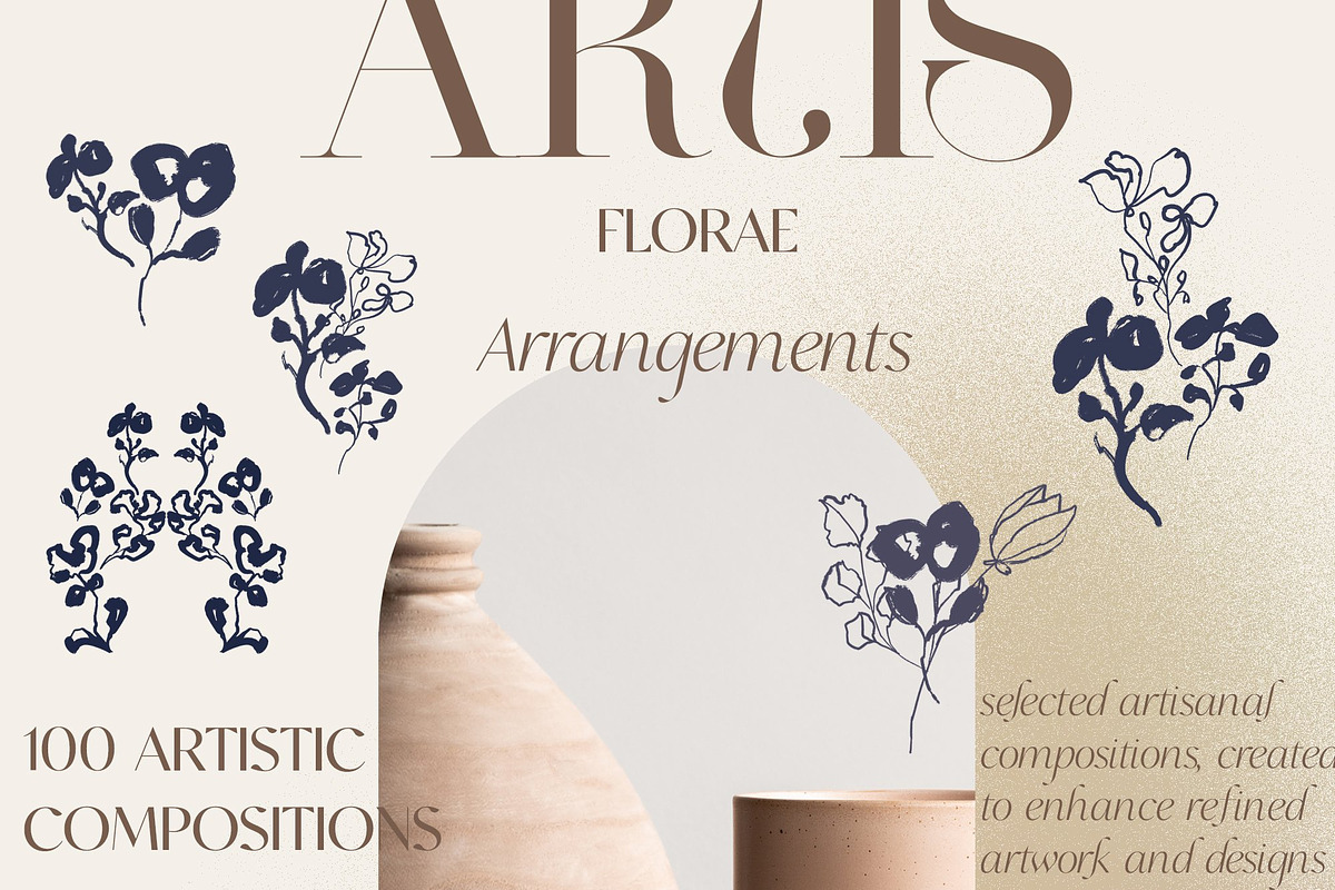 Artistic Abstract Floral Line Art, an Illustration by Laras Wonderland (Photo 7 of 9)