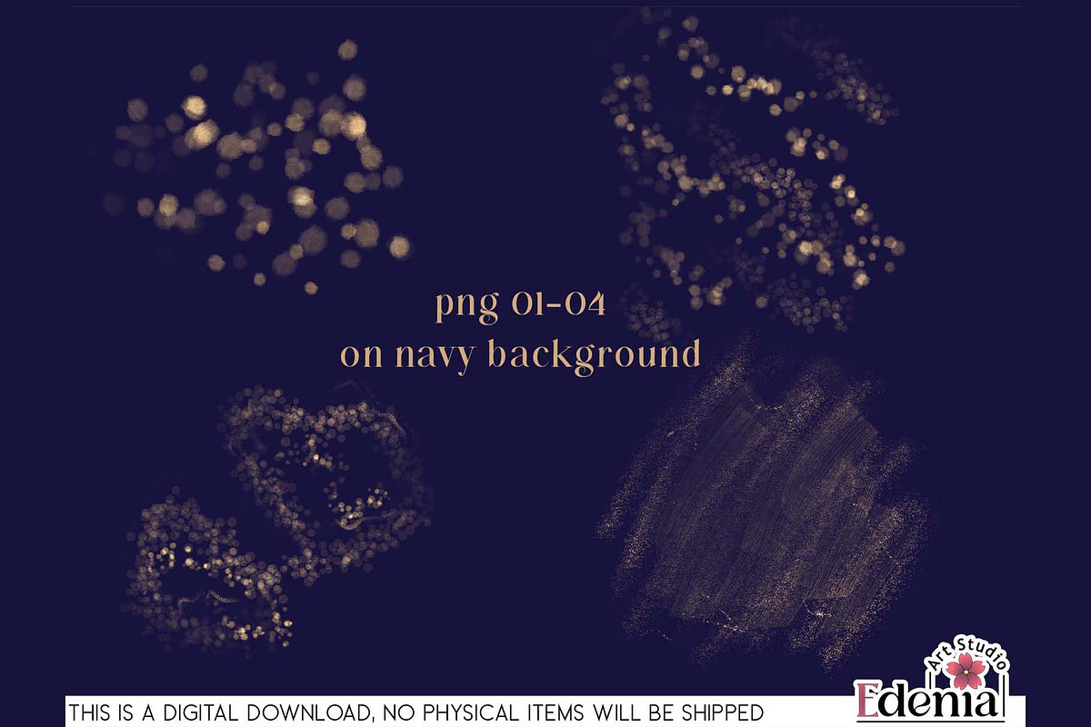 Gold Glitter Overlays Sublimation, a Decorative Illustration by EdeniaArtStudio (Photo 3 of 15)