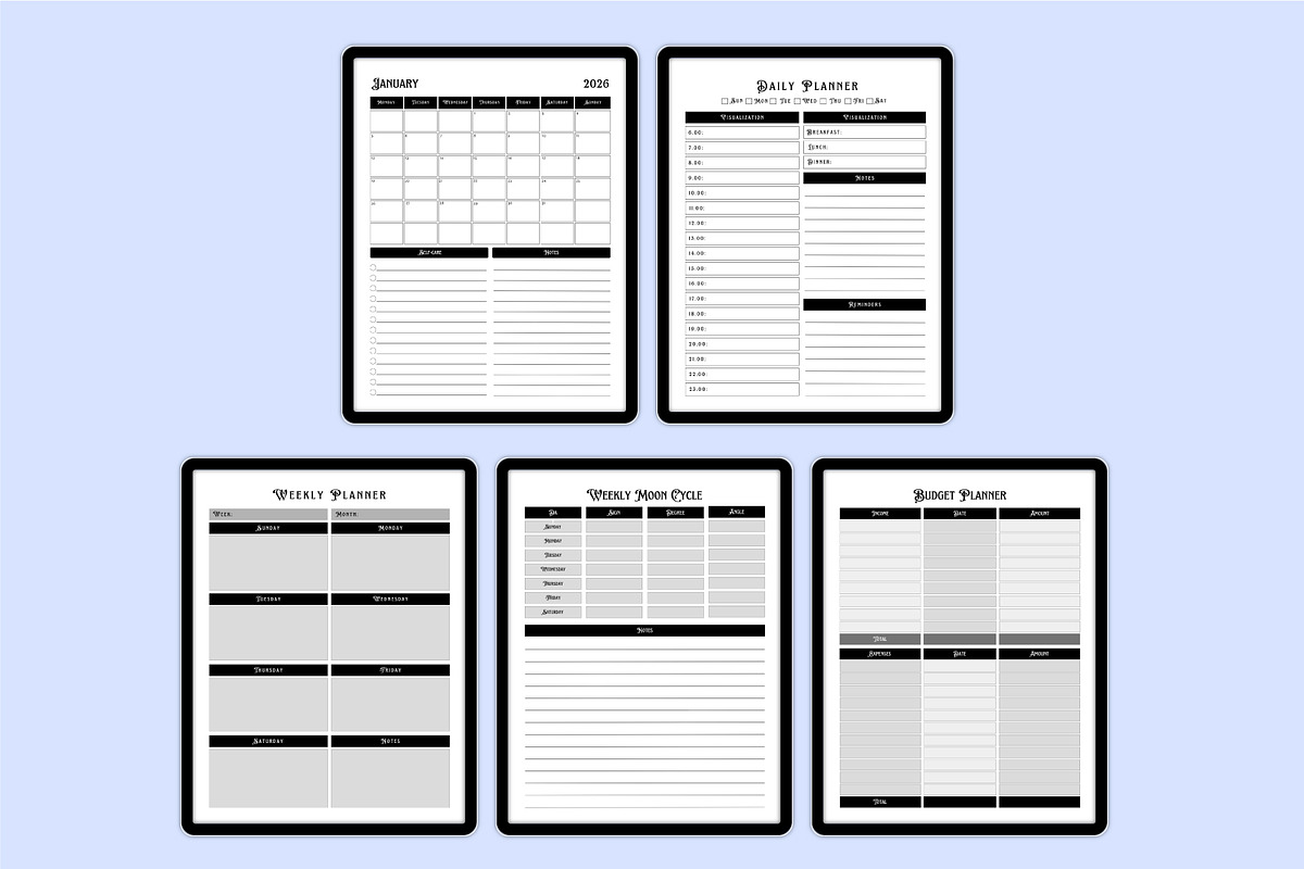 Digital 2026 Witchy Journal KDP, a Stationery Template by Shumaya (Photo 3 of 4)