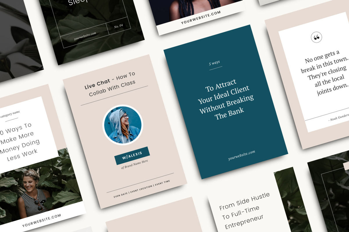 Aubrey - Pinterest Collection, a Social Media Template by SubtleSupply (Photo 3 of 5)
