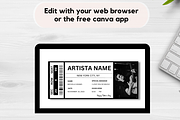 Editable Concert Ticket Template, an Invitation Template by YasdeyDesigns (Thumbnail 6 of 9)
