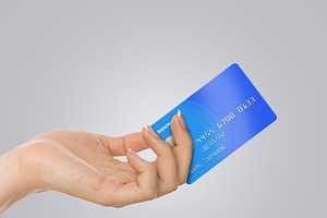 Realistic Credit/Debit Card Mockup