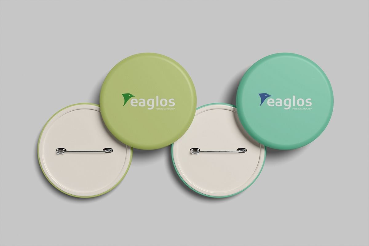 Realistic Pin Badge Mockup PSD, an Advertising Mockup by MA-KING_ART (Photo 5 of 5)