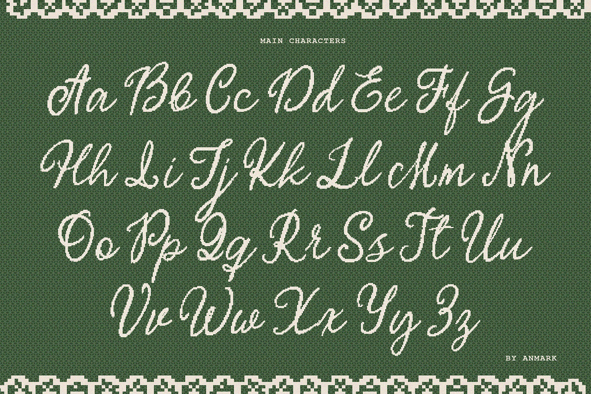 Miss Winter A Cozy Pixel Script Font, a Font by AnMark (Photo 5 of 11)