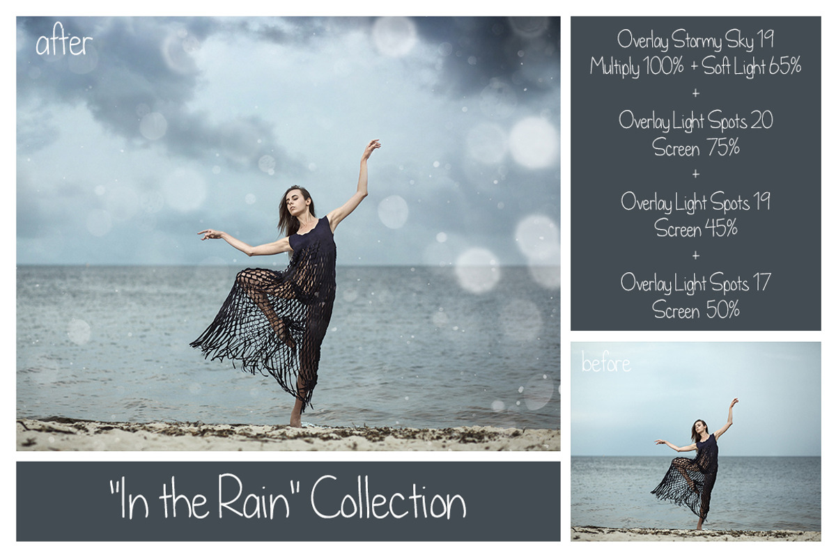 Rain Bundle - Actions&Overlays, a Texture Graphic by LovePhotoMoment (Photo 3 of 19)