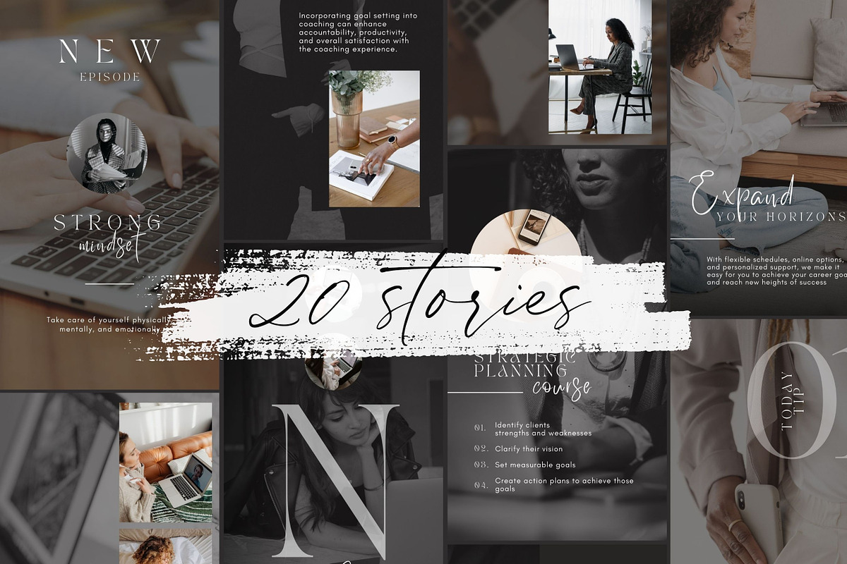 Coaches Instagram Stories Templates, a Social Media Template by design4social (Photo 2 of 9)