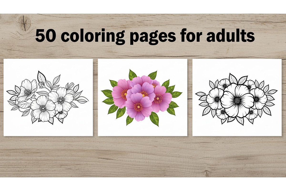 Coloring Pages for Adults, an Object Graphic by RVECT