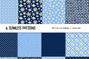 Daisy Flower Pattern Digital Paper, a Pattern Graphic by AvaAva (Thumbnail 6 of 21)