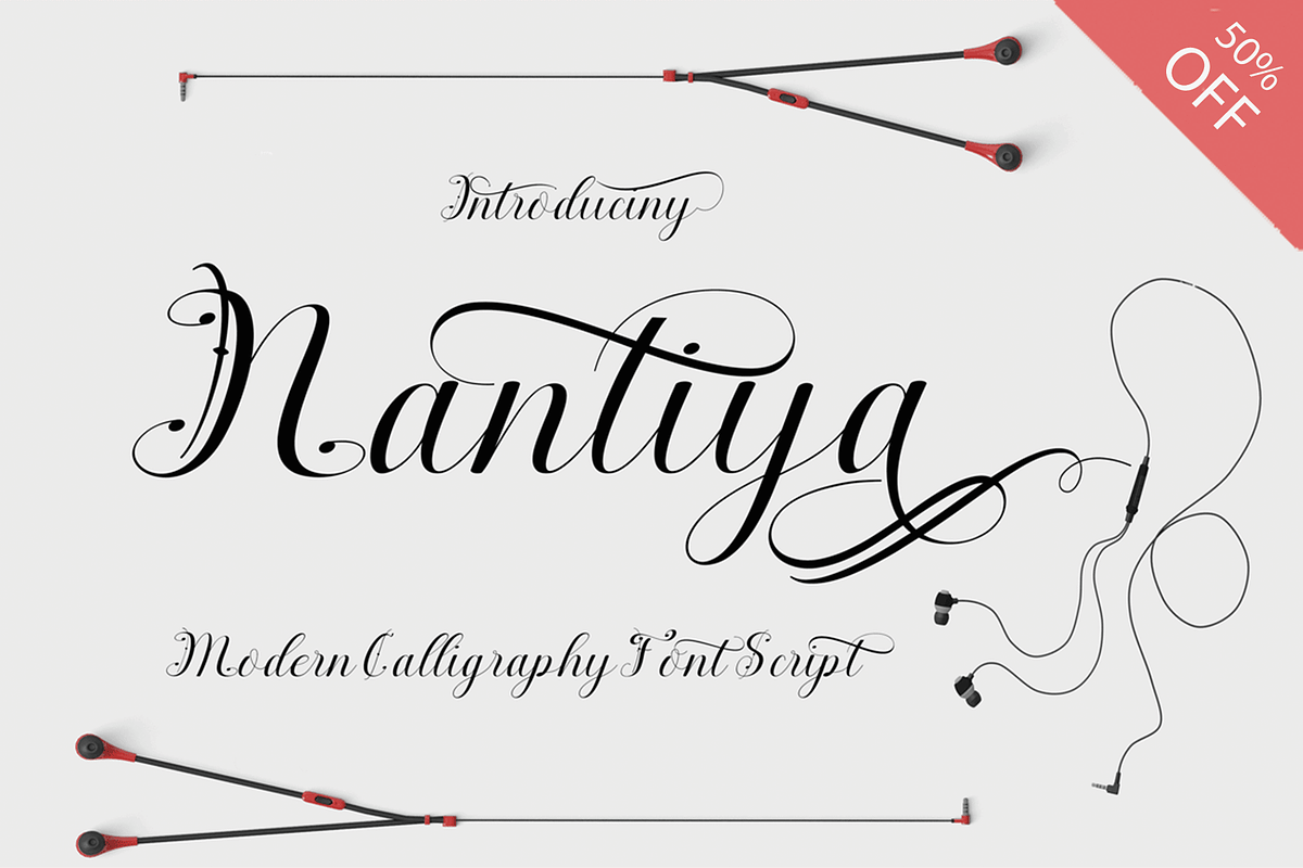 Nantiya, a Script Font by Deniz86 (Photo 11 of 11)