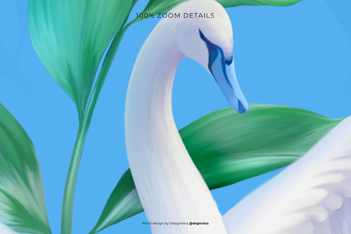 Swan Romance — Seamless Pattern, a Pattern Graphic by Designnina Shop (Photo 10 of 13)