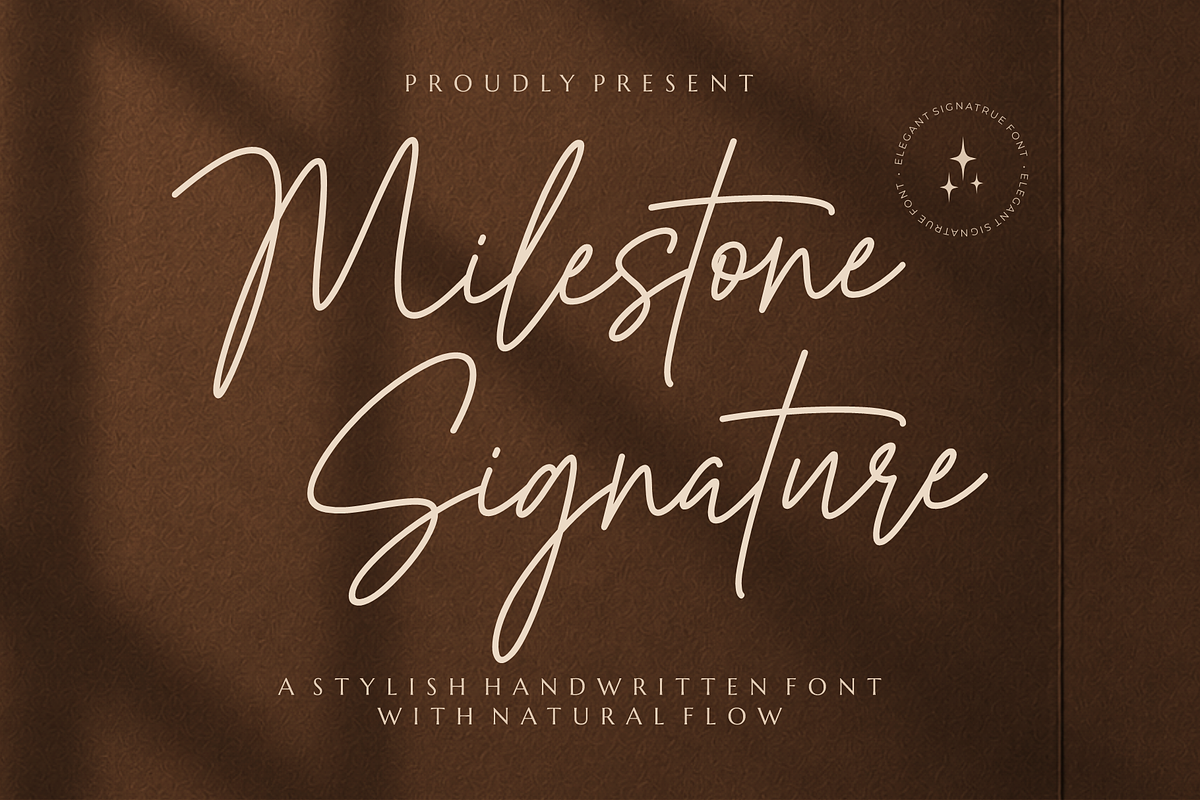 Milestone Signature Font, a Handwritten Font by MJB Letters (Photo 1 of 13)