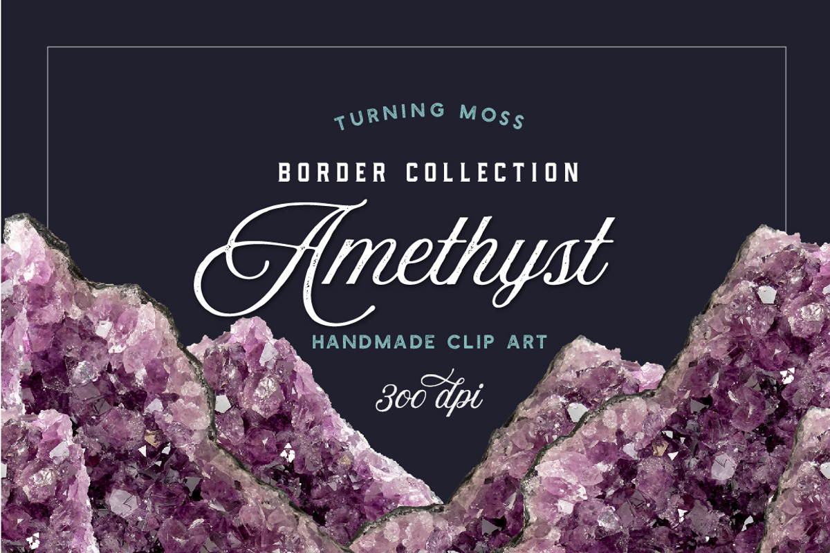 Amethyst Borders - Gemstone Edges, an Object Graphic by Turning Moss (Photo 1 of 8)