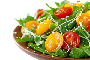 A side view of a vegetarian salad, a Food & Drink Photo by ZinetroN