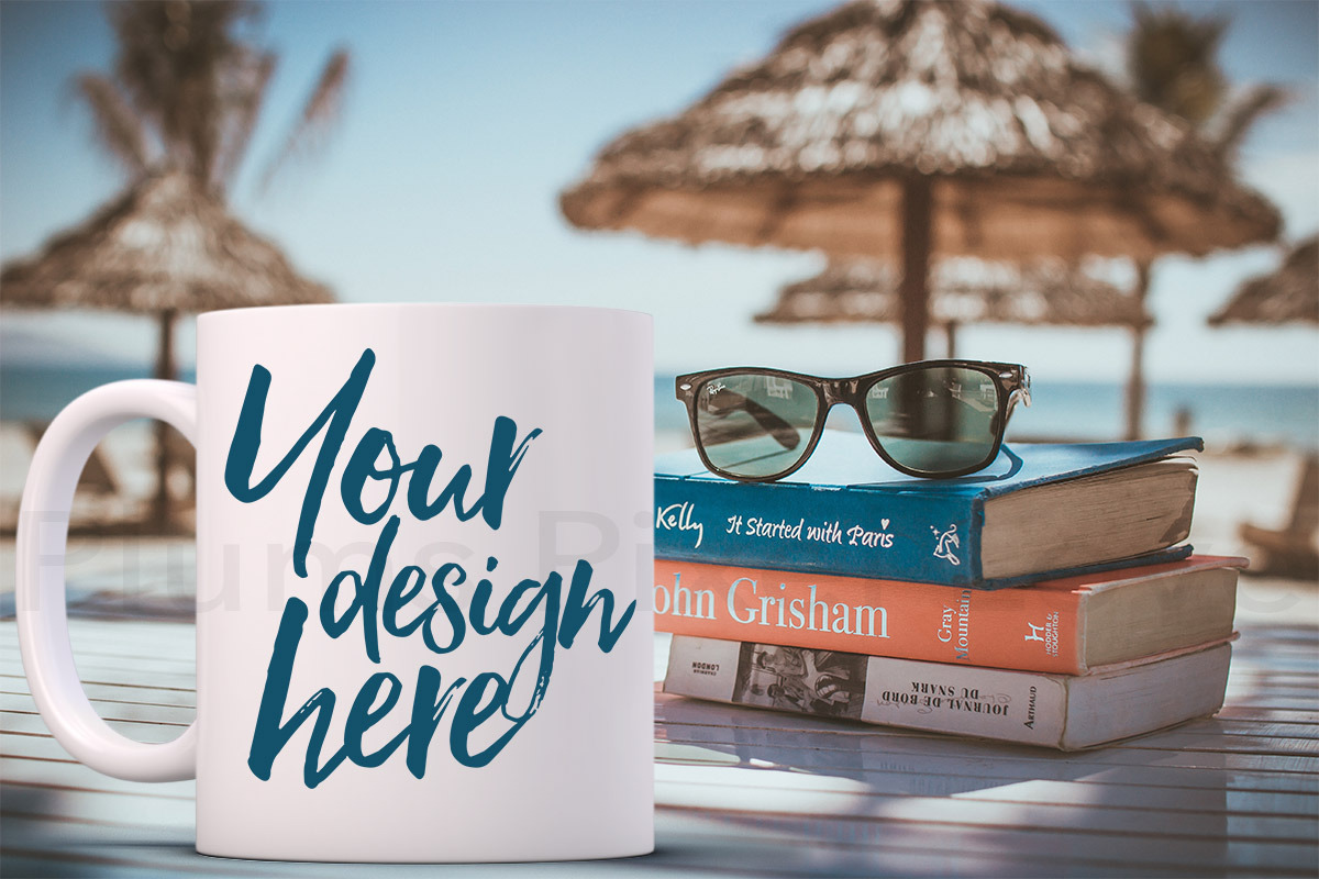 White coffee mug bundle - 8 mockups, a Cups & Container Mockup by Plums Pixel Love (Photo 4 of 9)