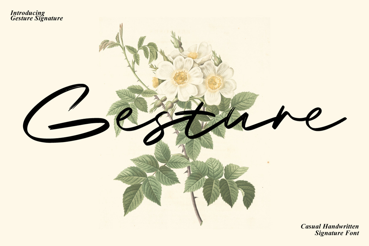 Gesture - Casual Handwritten, a Handwritten Font by tebaltipislab (Photo 1 of 10)