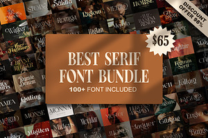 100+ Premium Serif Font Bundle