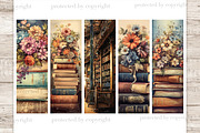 Vintage Book Bookmarks | Ephemera, an Education Illustration by GlamArtZhanna (Thumbnail 2 of 3)