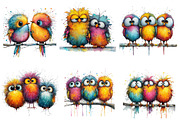 Quirky Birds on a Branch, an Illustration by CreationArt (Thumbnail 5 of 5)