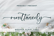 Monttaneely, a Script Font by Integritype Studio (Thumbnail 1 of 15)