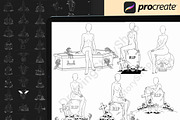 120 Procreate Halloween Anime Stamps, a Brush Add-On by DrawingStoryShop (Thumbnail 4 of 6)