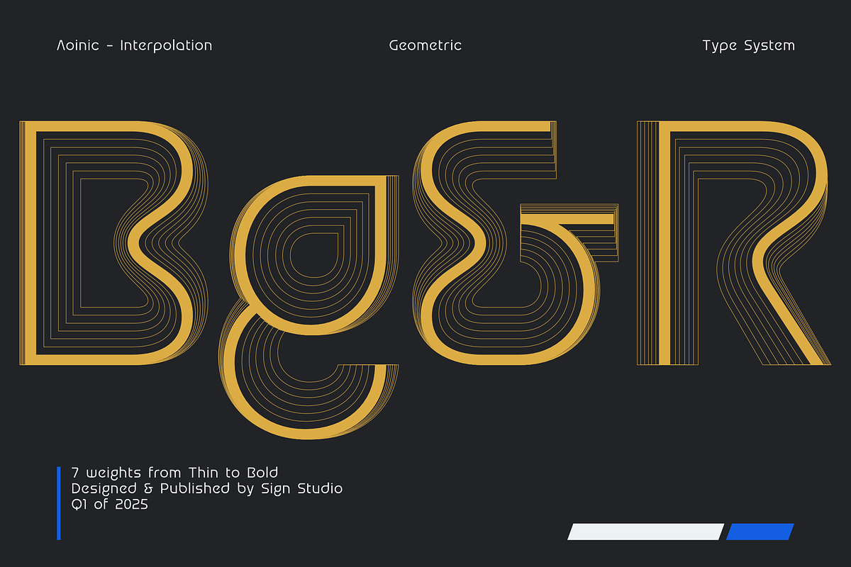 Aonic - Geometric Logo Typeface, a Sans Serif Font by Sign Studio (Photo 8 of 15)
