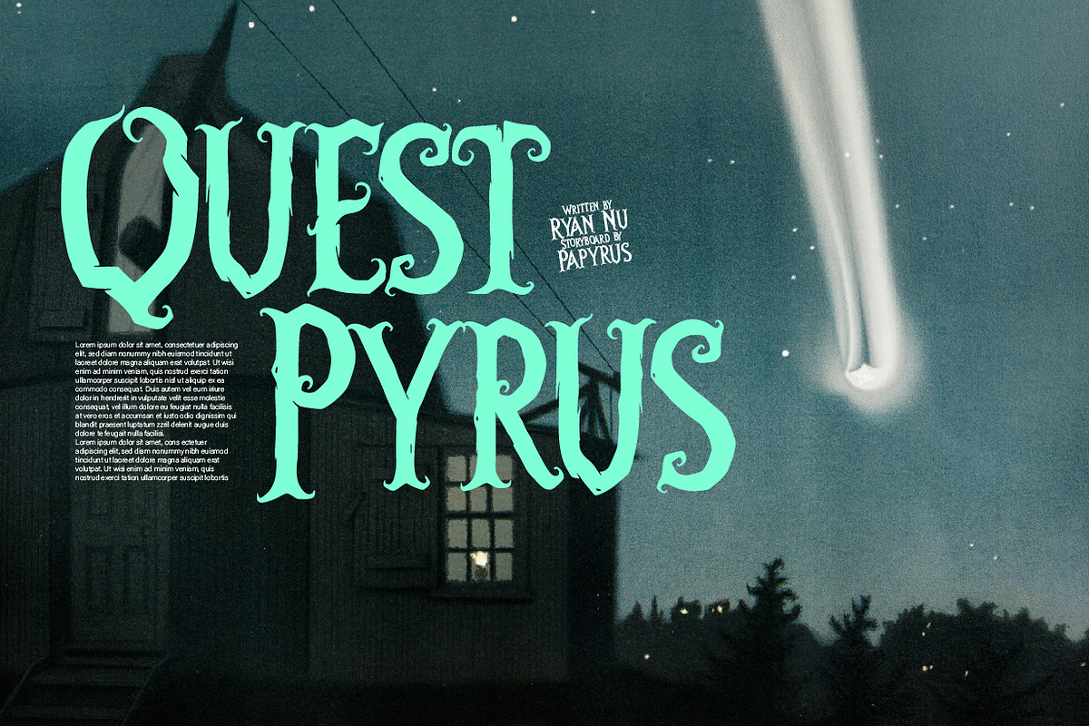 Halther - Fantasy Serif Display, a Blackletter Font by NuType (Photo 14 of 14)
